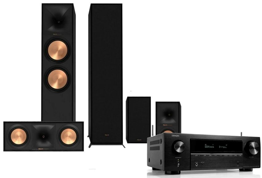 Denon AVR-X1800H + Klipsch Reference R-600F + R-50C + R-50M