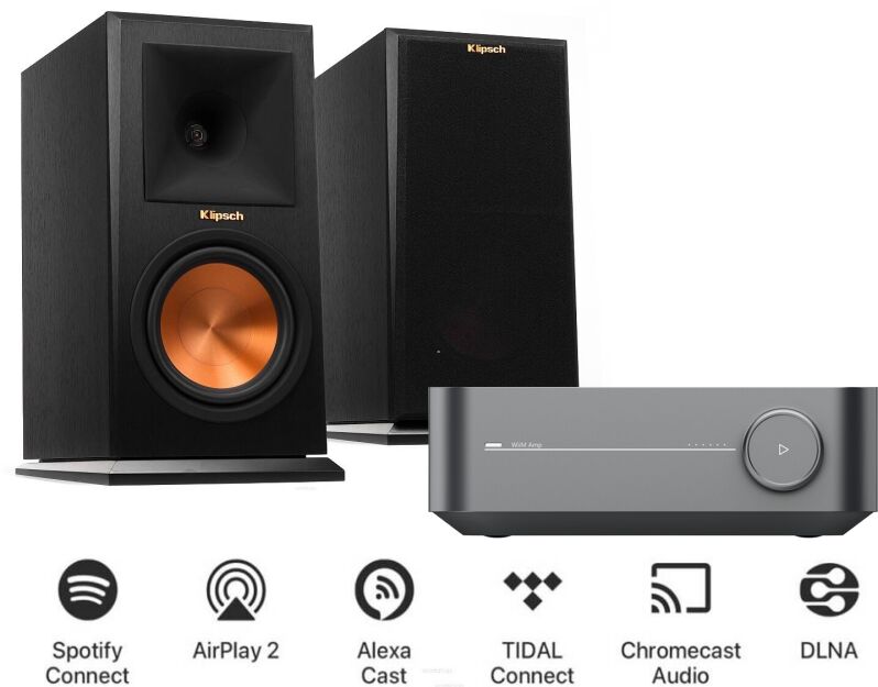 Wiim Amp + Klipsch Reference RP-160M