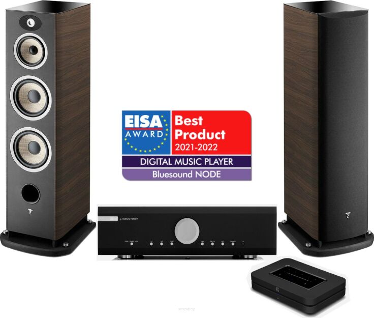 Musical Fidelity M6si + Focal Aria 948 + BlueSound Node