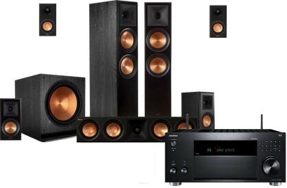 Onkyo TX-RZ50 + Klipsch RP-8000FII + RP-504CII + RP-500MII + SPL-120 + RP-500SA Dolby Atmos