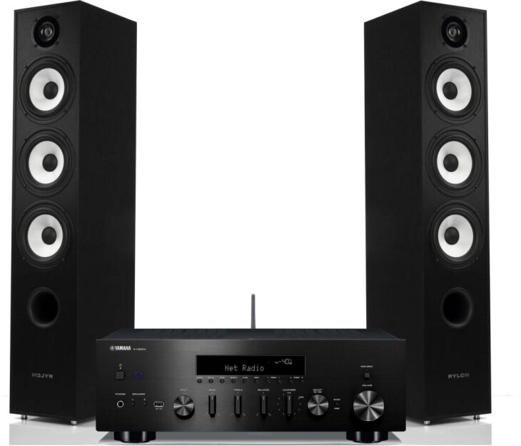 Yamaha R-N600A + Pylon Audio Pearl 27